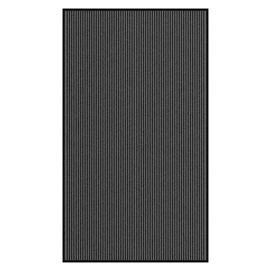 Vidaxl deurmat 115x200 cm streep zwart en grijs