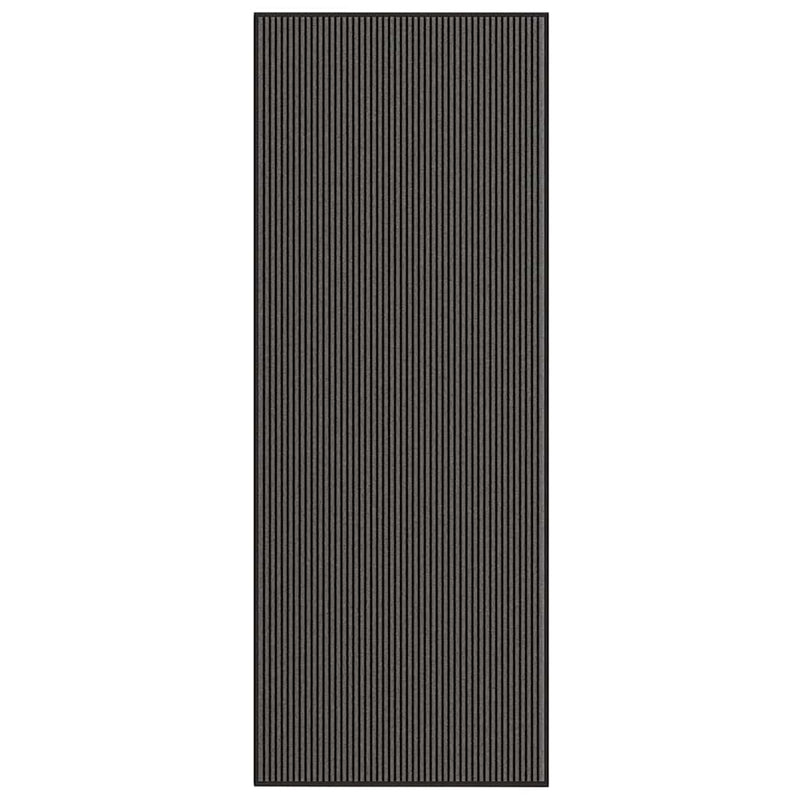 ギャラリービューアに画像をロードする, Vidaxl deurmat 115x300 cm gestreept zwart en grijs
