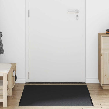 Vidaxl deurmat 90x120 cm zwart