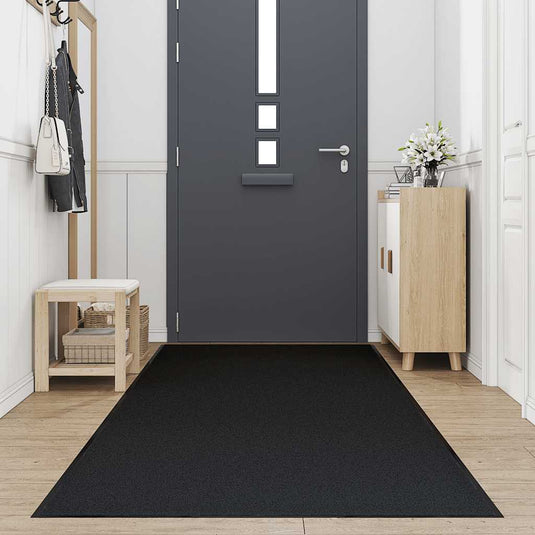 Vidaxl deurmat 115x300 cm zwart