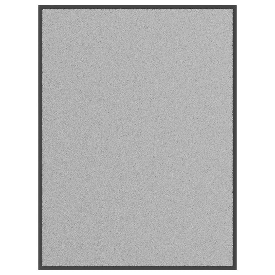 Vidaxl deurmat 90x120 cm grijs