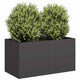 Vidaxl plantenbak 80x40x40 cm koudgewalst staal zwart
