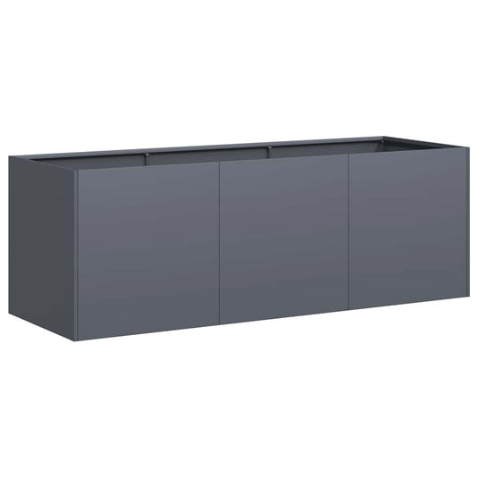 Vidaxl plantenbak antraciet 120x40x40 cm koudgewalst staal