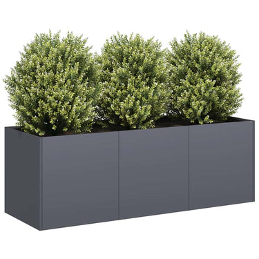 Vidaxl plantenbak antraciet 120x40x40 cm koudgewalst staal