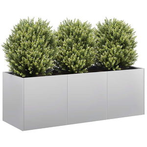 Vidaxl plantenbak 120x40x40 cm gegalvaniseerd staal