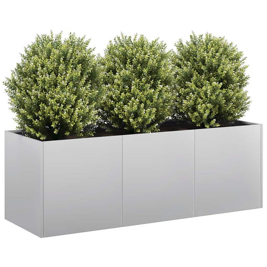 Vidaxl plantenbak 120x40x40 cm gegalvaniseerd staal
