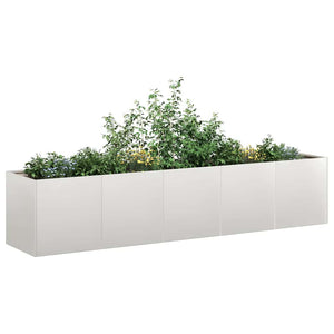 Vidaxl plantenbak 200x40x40 cm roestvrij staal