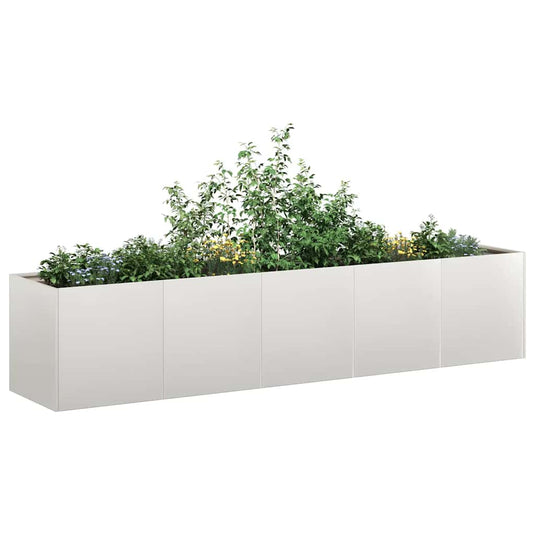 Vidaxl plantenbak 200x40x40 cm roestvrij staal
