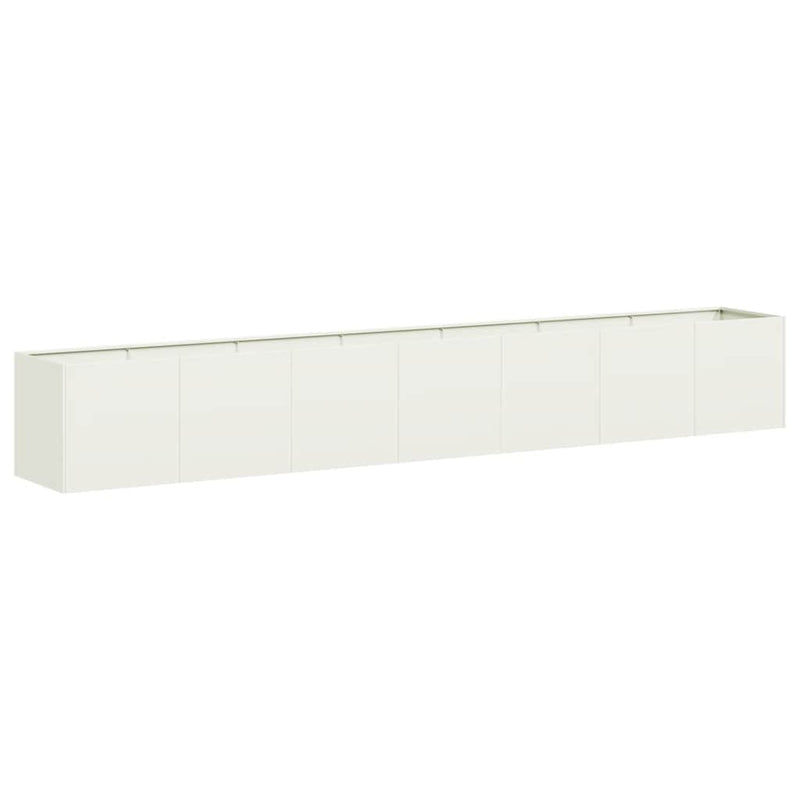 Afbeelding laden in galerijviewer, Vidaxl plantenbak 280x40x40 cm koudgewalst staal wit
