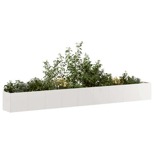Vidaxl plantenbak 360x40x40 cm roestvrij staal