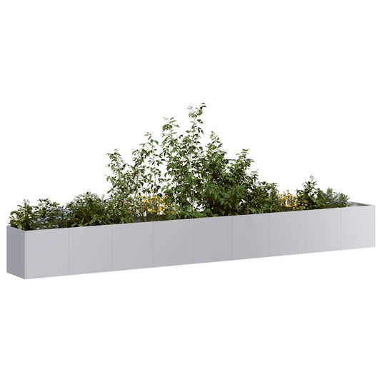 Vidaxl plantenbak 360x40x40 cm gegalvaniseerd staal