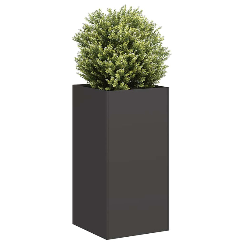 ギャラリービューアに画像をロードする, Vidaxl plantenbak 40x40x80 cm koudgewalst staal zwart
