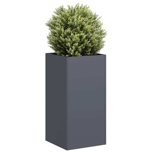 Vidaxl plantenbak 40x40x80 cm koudgewalst staal antracietkleurig