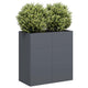 Vidaxl plantenbak 80x40x80 cm koudgewalst staal antracietkleurig