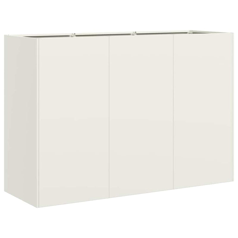 Afbeelding laden in galerijviewer, Vidaxl plantenbak 120x40x80 cm koudgewalst staal wit
