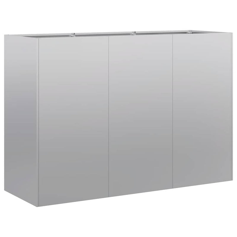 Afbeelding laden in galerijviewer, Vidaxl plantenbak 120x40x80 cm gegalvaniseerd staal
