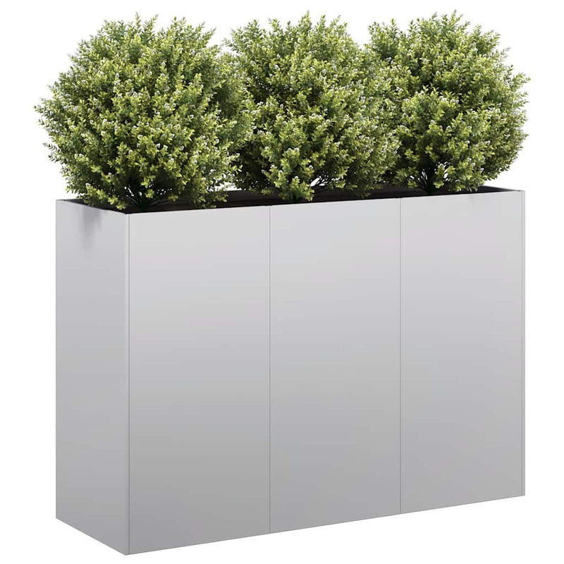 Afbeelding laden in galerijviewer, Vidaxl plantenbak 120x40x80 cm gegalvaniseerd staal
