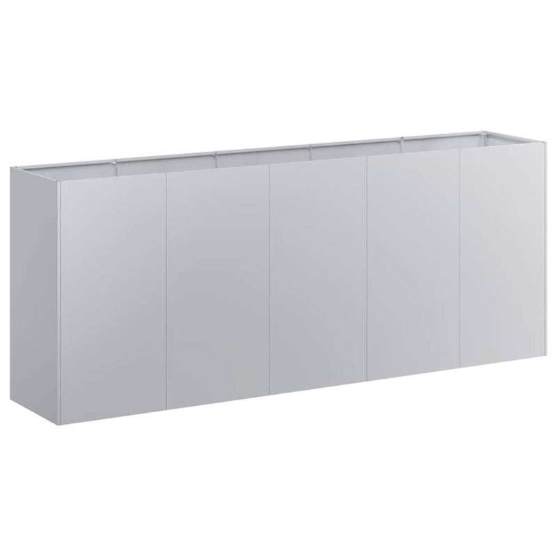Afbeelding laden in galerijviewer, Vidaxl plantenbak 200x40x80 cm gegalvaniseerd staal
