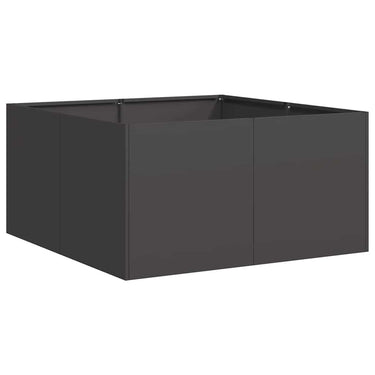 Vidaxl plantenbak 80x80x40 cm koudgewalst staal zwart