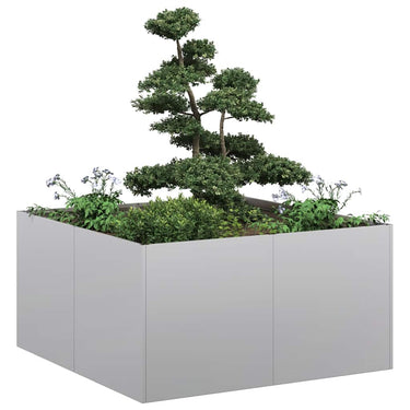 Vidaxl plantenbak 80x80x40 cm gegalvaniseerd staal