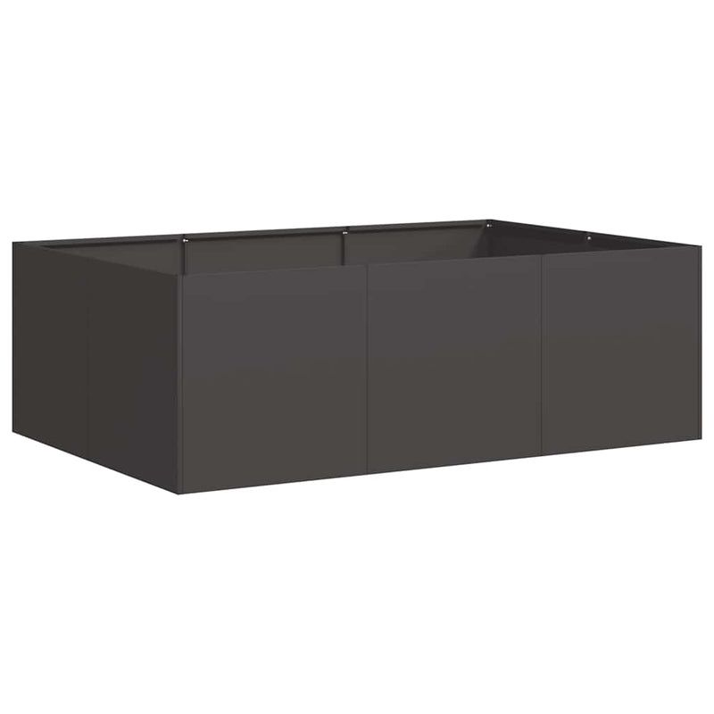 Afbeelding laden in galerijviewer, Vidaxl plantenbak 120x80x40 cm staal zwart
