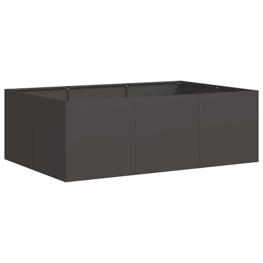 Vidaxl plantenbak 120x80x40 cm staal zwart