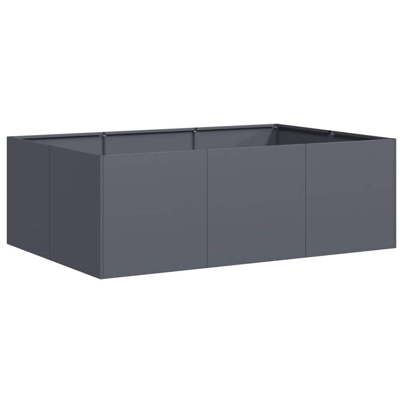 Afbeelding laden in galerijviewer, Vidaxl plantenbak 120x80x40 cm staal antracietkleurig
