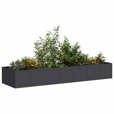 Vidaxl plantenbak 280x80x40 cm staal zwart