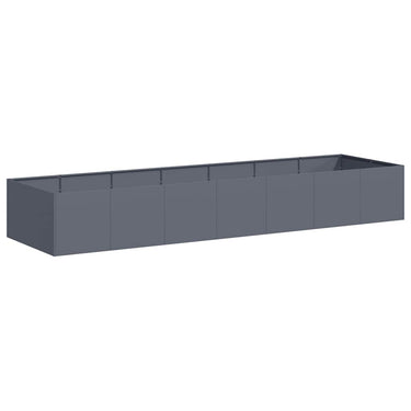 Vidaxl plantenbak 280x80x40 cm staal antracietkleurig