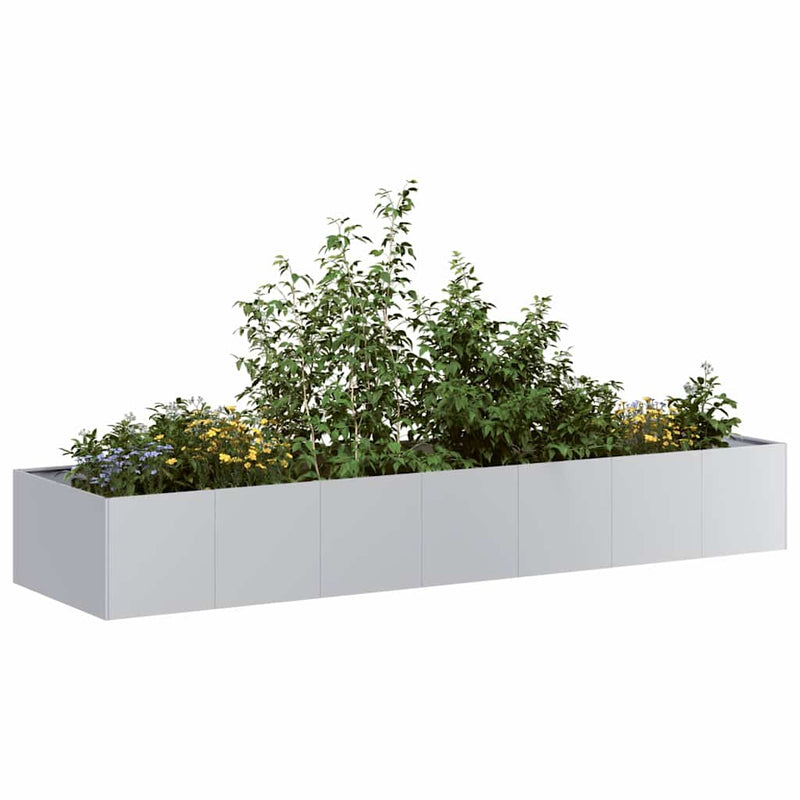 Afbeelding laden in galerijviewer, Vidaxl plantenbak 280x80x40 cm gegalvaniseerd staal
