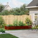 Vidaxl plantenbak roestig 280x80x40 cm weervast staal