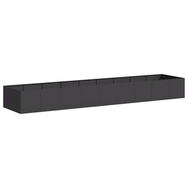 Vidaxl plantenbak 360x80x40 cm staal zwart