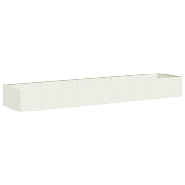Vidaxl plantenbak 360x80x40 cm staal wit