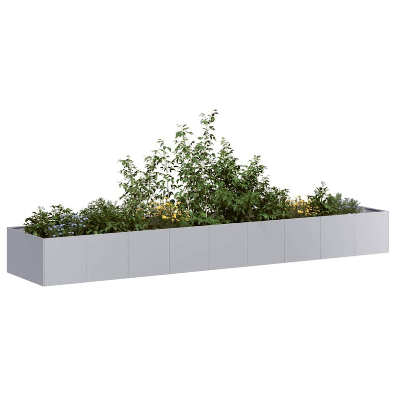 Afbeelding laden in galerijviewer, Vidaxl plantenbak 360x80x40 cm gegalvaniseerd staal
