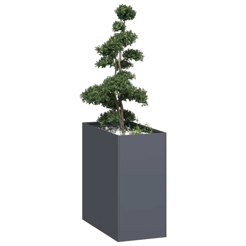 ギャラリービューアに画像をロードする, Vidaxl plantenbak 40x80x80 cm staal antracietkleurig
