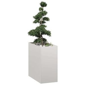 Vidaxl plantenbak 40x80x80 cm roestvrij staal