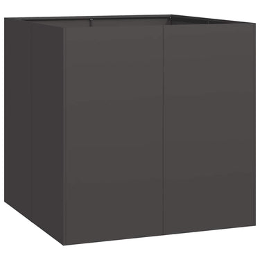 Vidaxl plantenbak 80x80x80 cm staal zwart