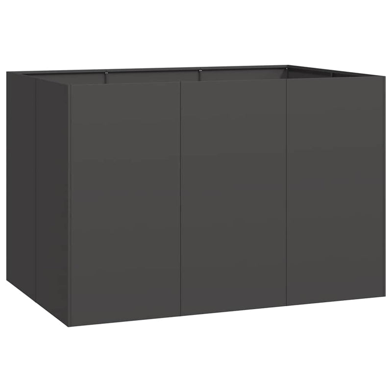 Afbeelding laden in galerijviewer, Vidaxl plantenbak 120x80x80 cm staal zwart
