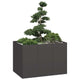 Vidaxl plantenbak 120x80x80 cm staal zwart