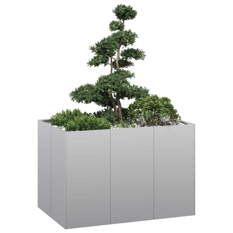 Afbeelding laden in galerijviewer, Vidaxl plantenbak 120x80x80 cm gegalvaniseerd staal
