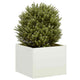 Vidaxl plantenbak 40x40x30 cm staal wit