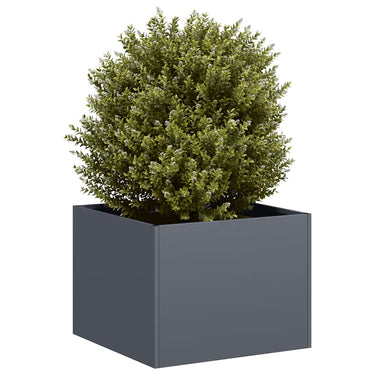 Vidaxl plantenbak 40x40x30 cm staal antracietkleurig