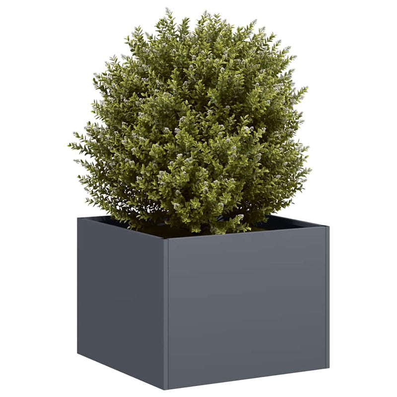 Afbeelding laden in galerijviewer, Vidaxl plantenbak 40x40x30 cm staal antracietkleurig
