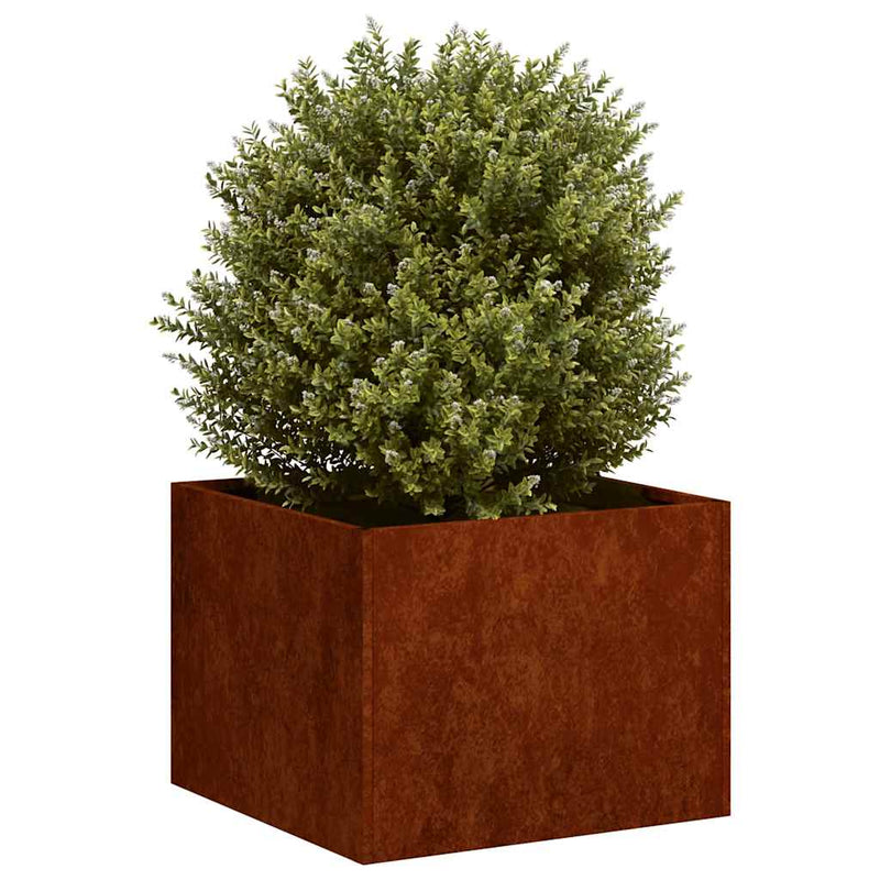 Afbeelding laden in galerijviewer, Vidaxl plantenbak roestig 40x40x30 cm weervast staal
