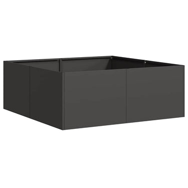 Vidaxl plantenbak 80x80x30 cm staal zwart