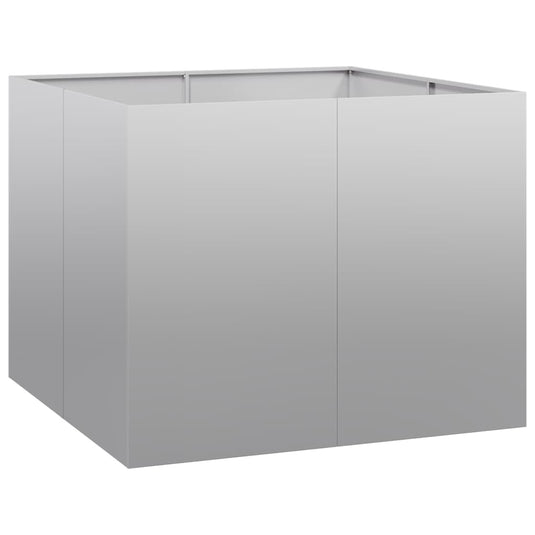 Vidaxl plantenbak 100x100x80 cm gegalvaniseerd staal