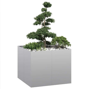 Vidaxl plantenbak 100x100x80 cm gegalvaniseerd staal