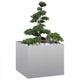Vidaxl plantenbak 100x100x80 cm gegalvaniseerd staal