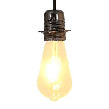 Vidaxl lamphouders 2 st glanzend zwart e27