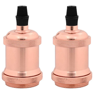 Vidaxl lamphouders 2 st roségoud e27